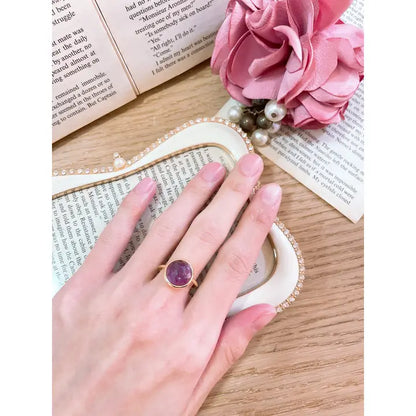 Amethyst Lollipop Ring