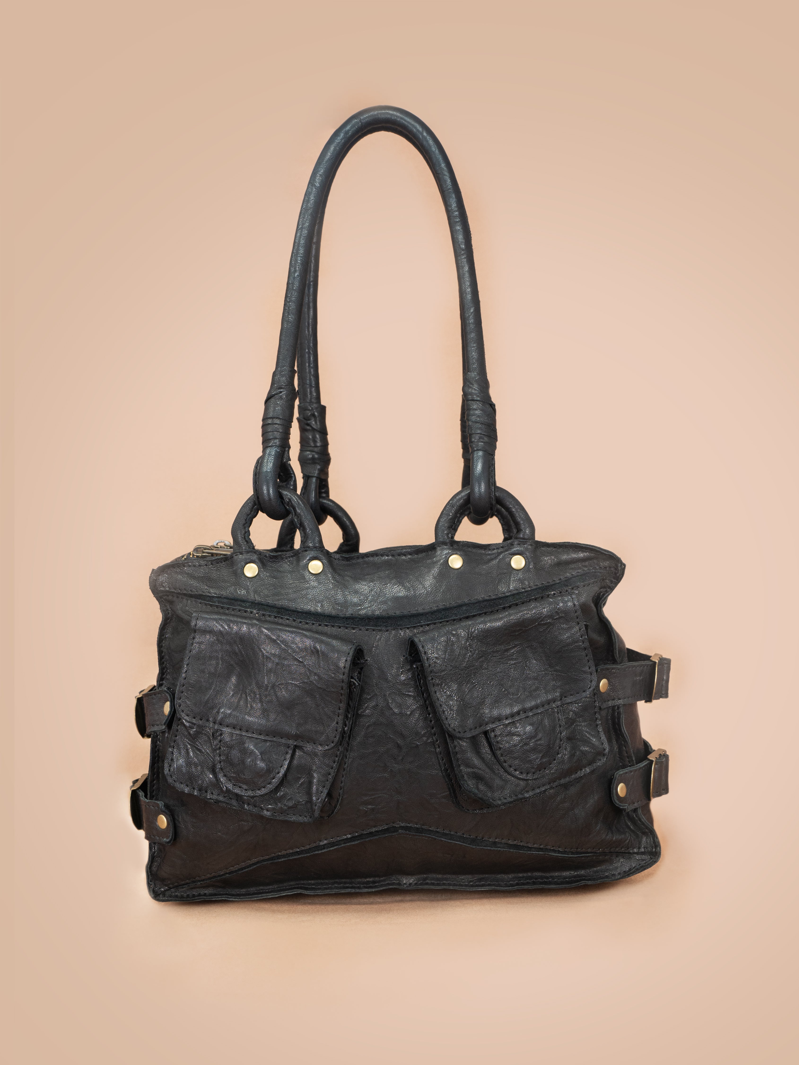 Lambskin clearance leather bag