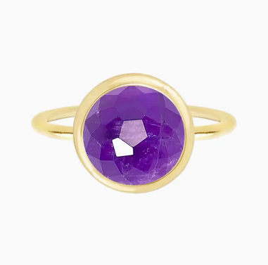 Amethyst Lollipop Ring