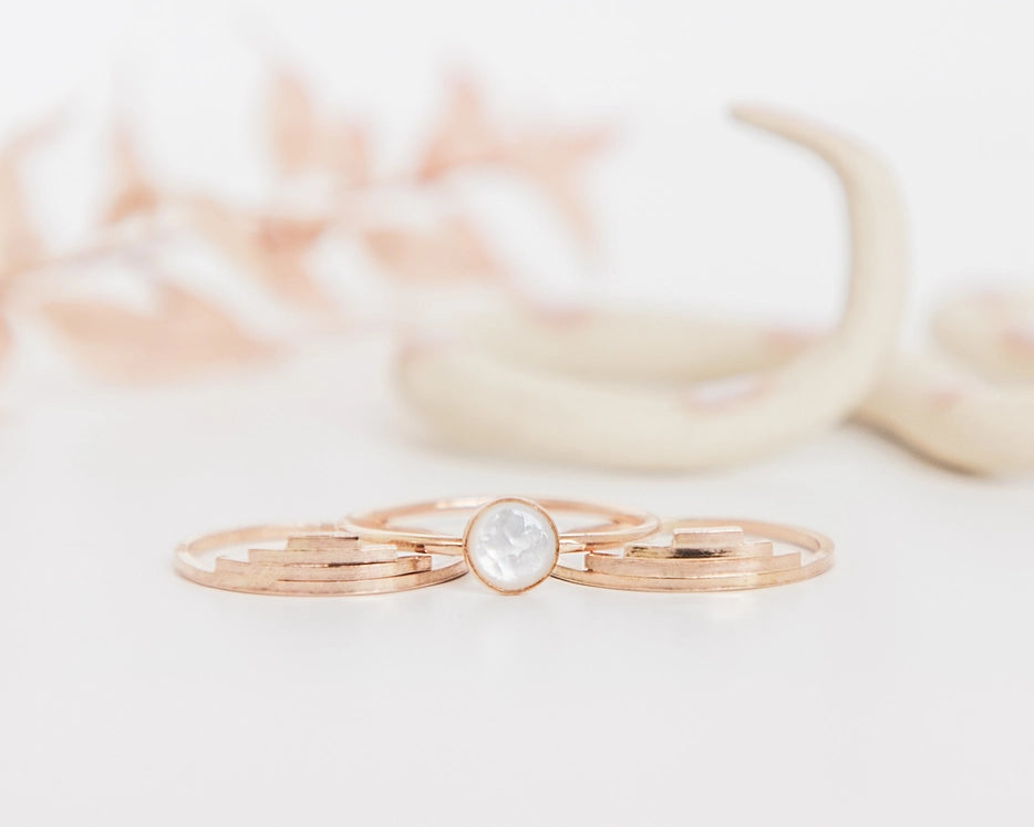 Mother of Pearl Classic Ring