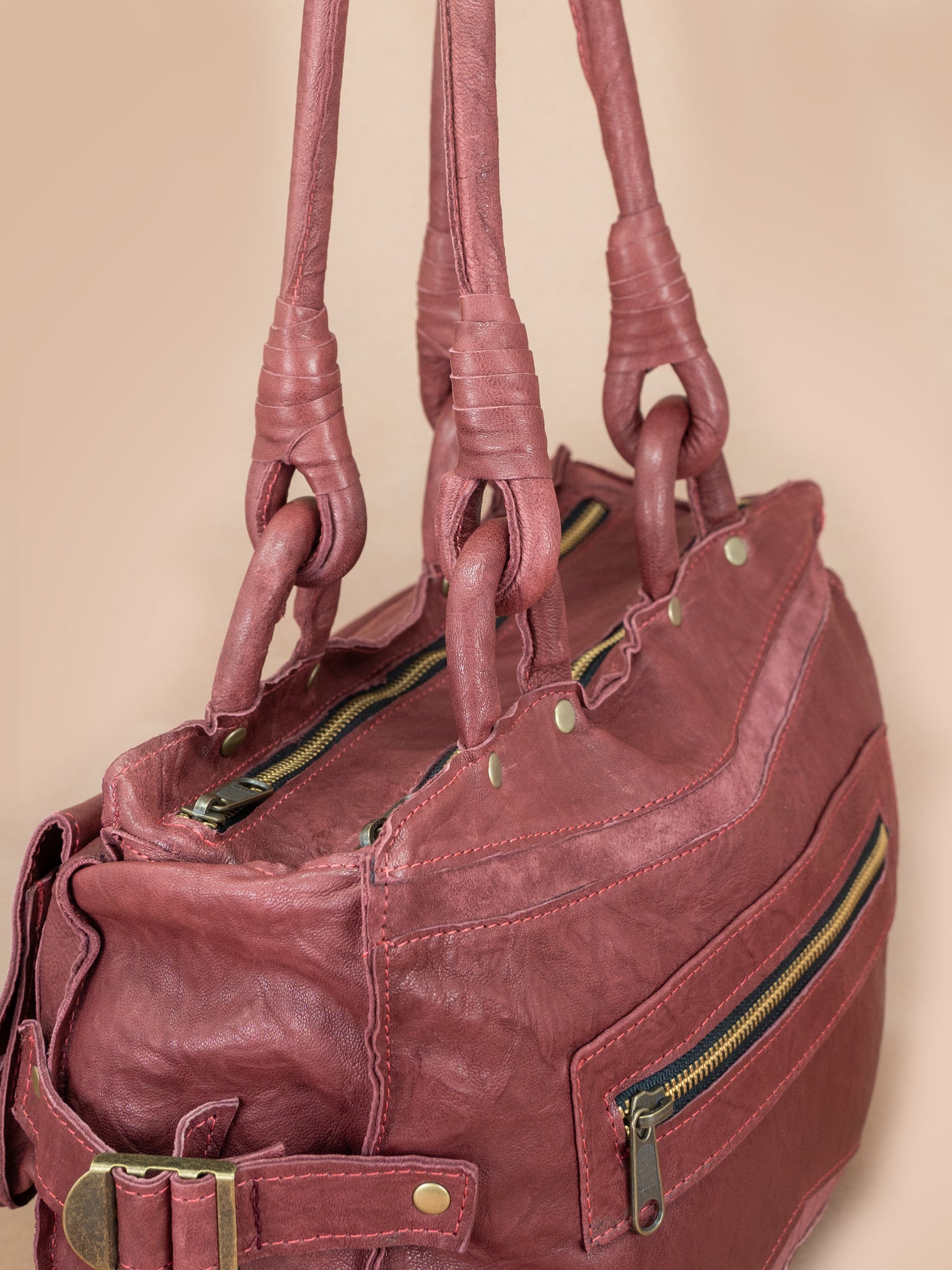 Lambskin best sale leather handbags