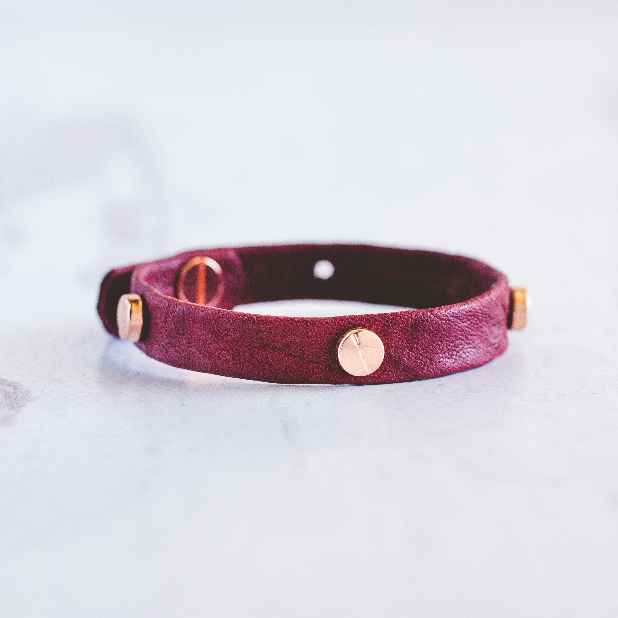 Bronze Compass Rose Maroon Wrap Bracelet – Riveted Oak Designs